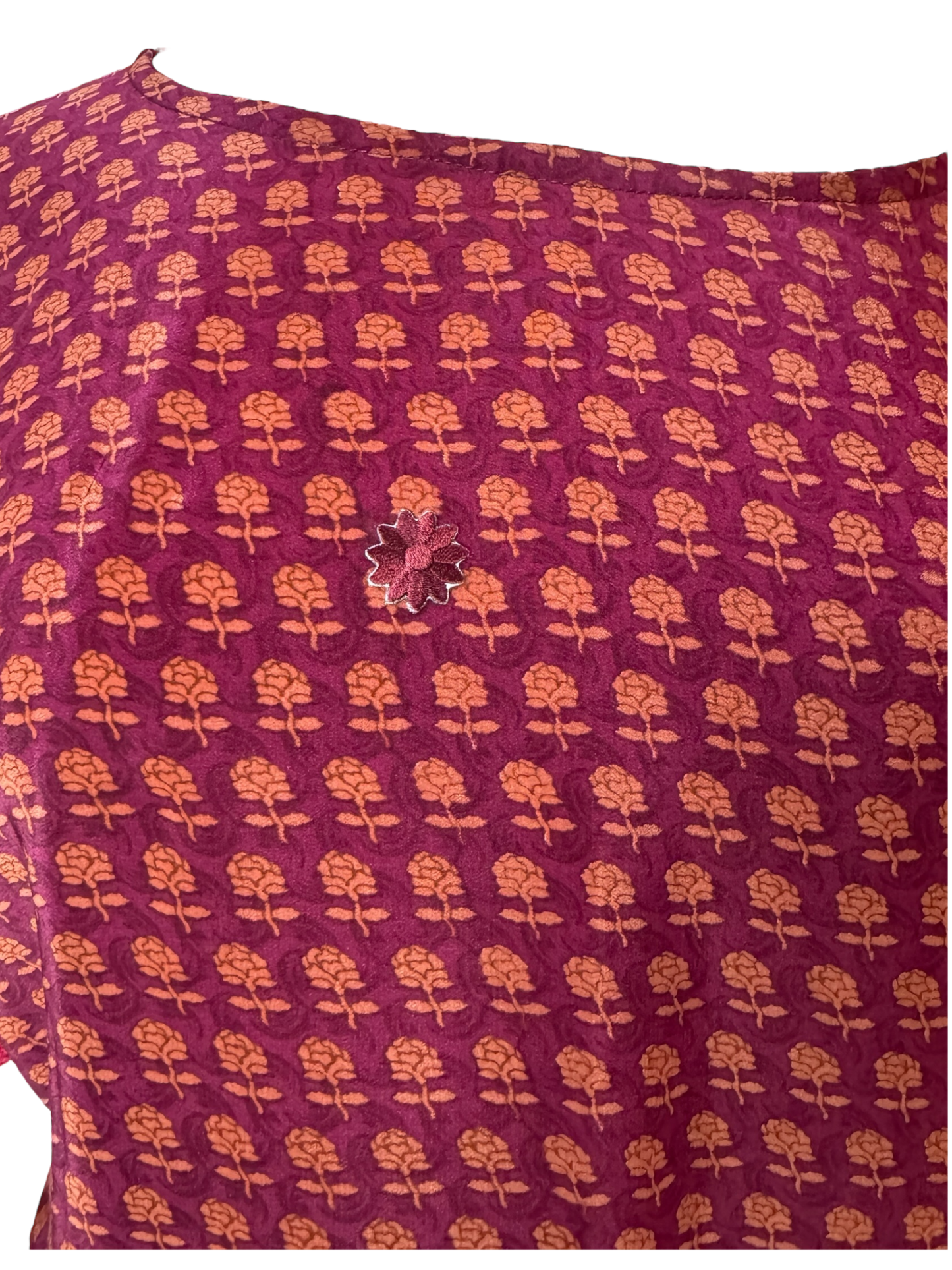 PRC6159 Avatar Pure Silk Boxy Top