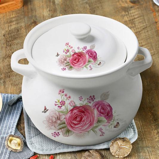 Ceramic Soup Pot 2.75L - Garden