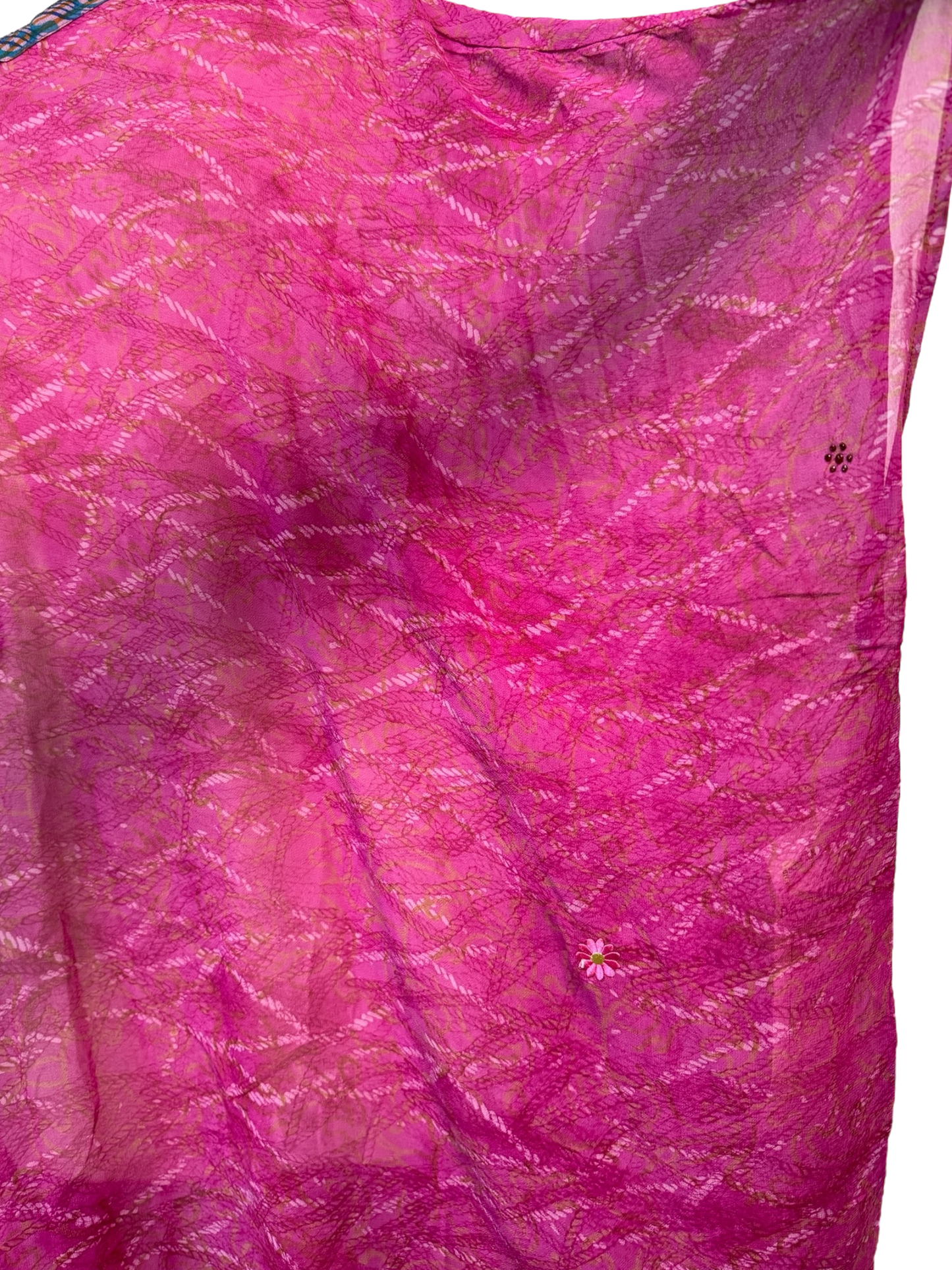 PRG7475 Sheer Avatar Pure Silk Midi Length Kaftan