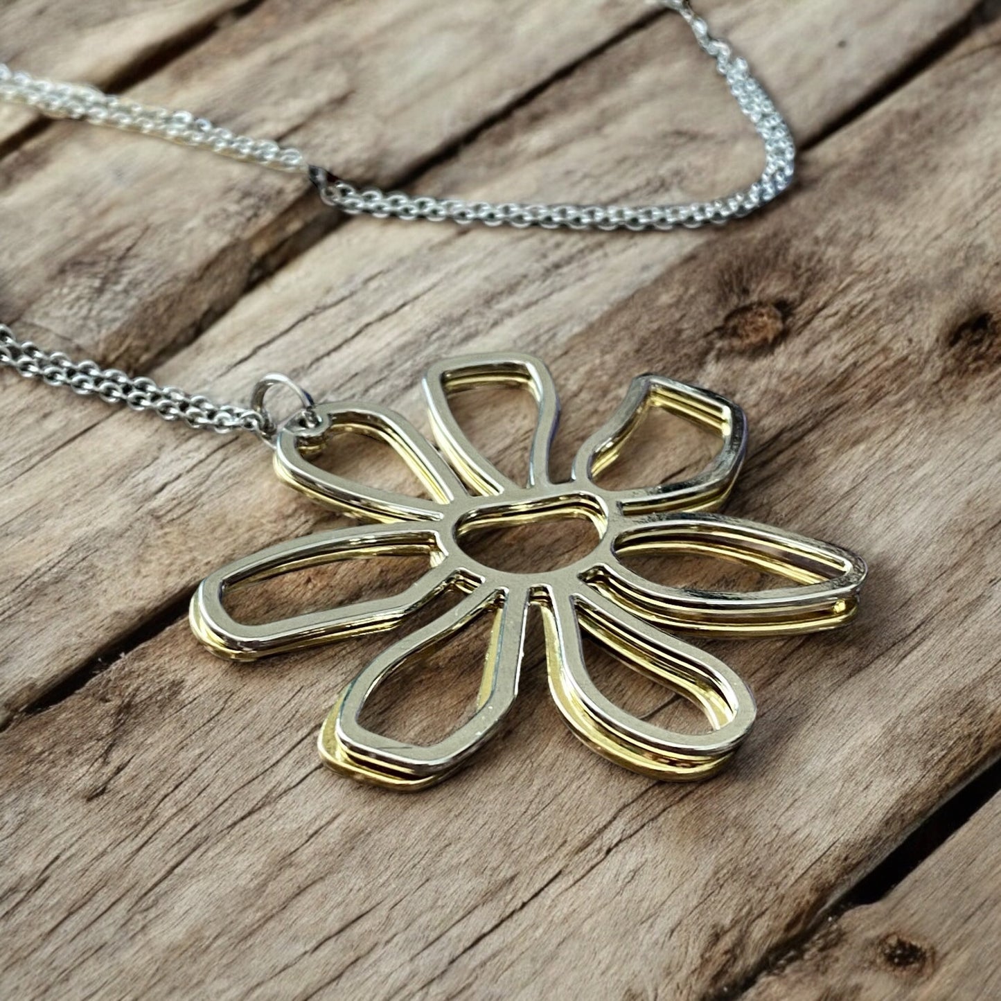Double Flower Necklace
