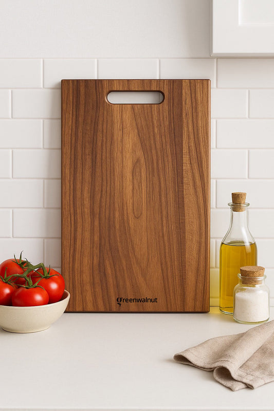 Acacia Wood Cutting Board - Durable, Easy-Clean Chopping Block for Kitchen & Dining