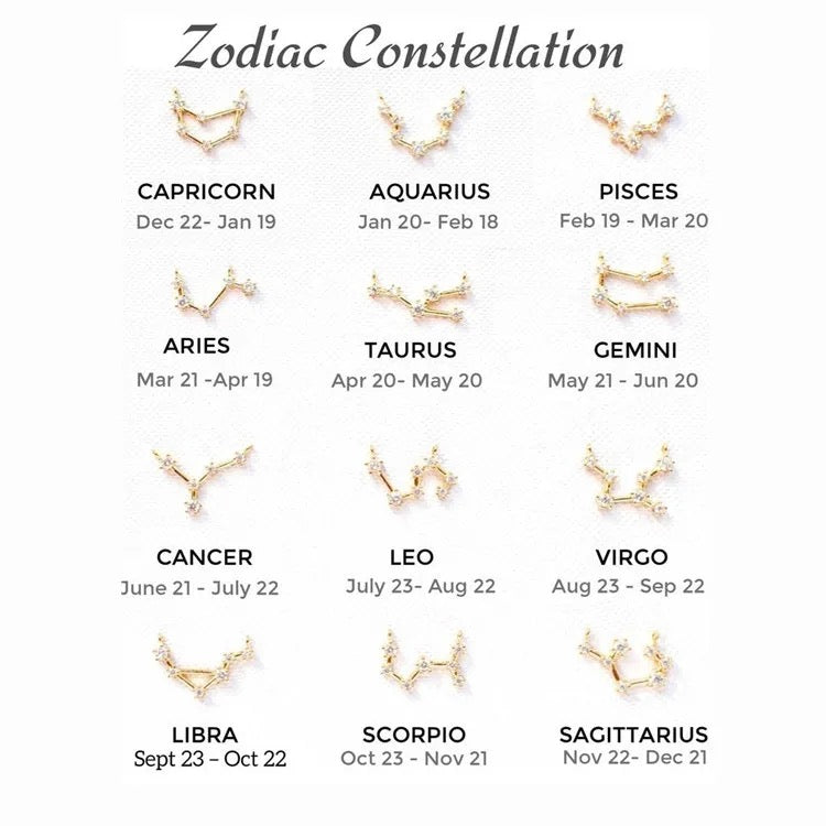 The Zodiac Constellation Studs