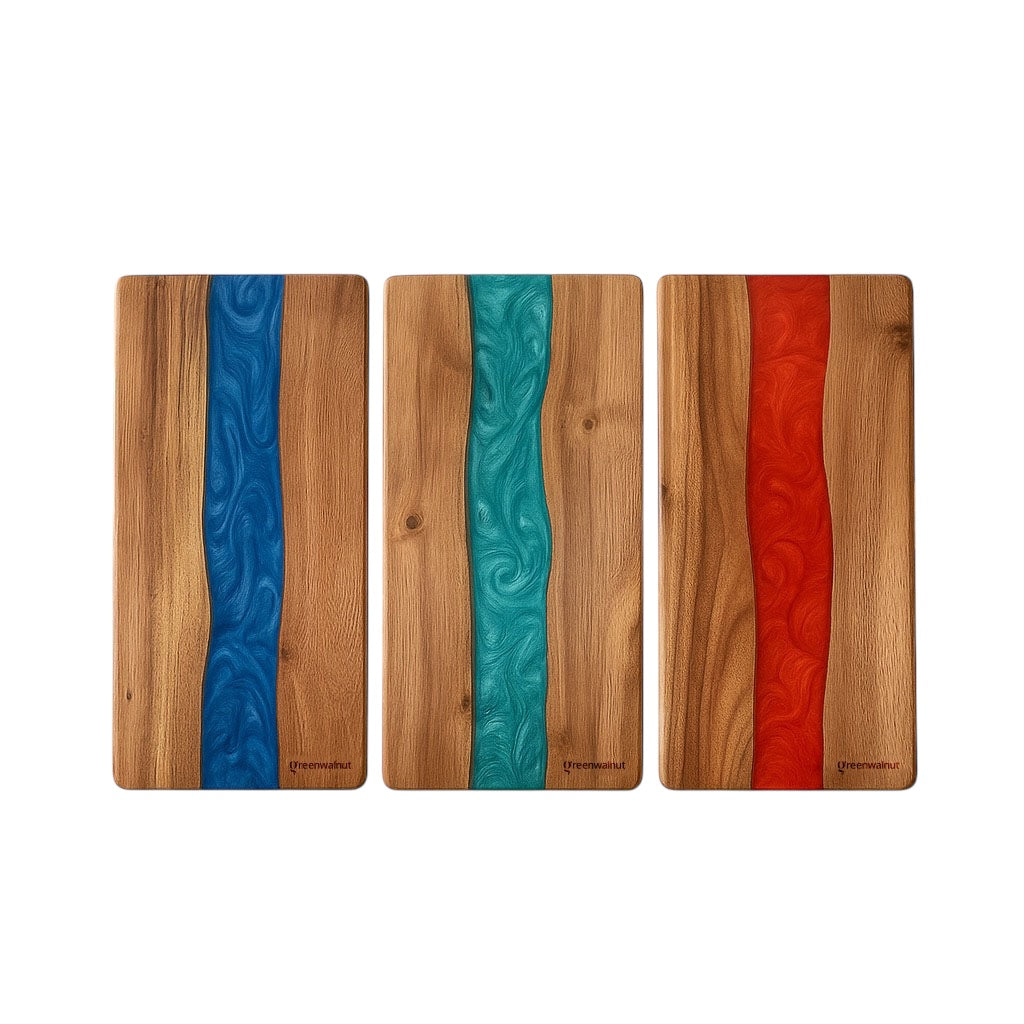 Large Acacia Resin Light Cutting Board | Charcuterie Board | Cheese Board