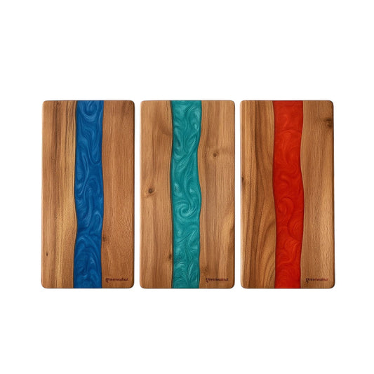 Large Acacia Resin Light Cutting Board | Charcuterie Board | Cheese Board