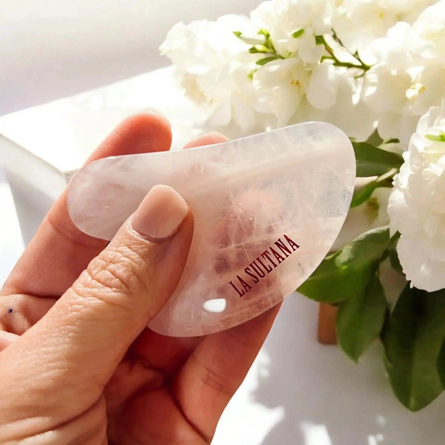 Ensemble GLOW Gua Sha & sérum naturel pour massage facial