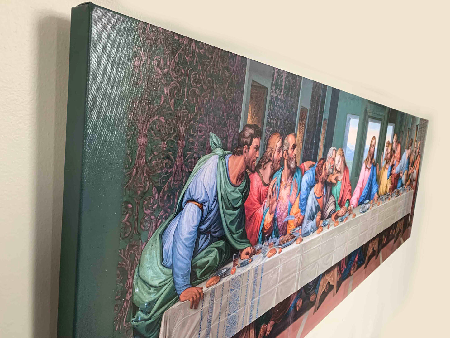 Last Supper Canvas- Wall Art- RGB varnish Canvas Print