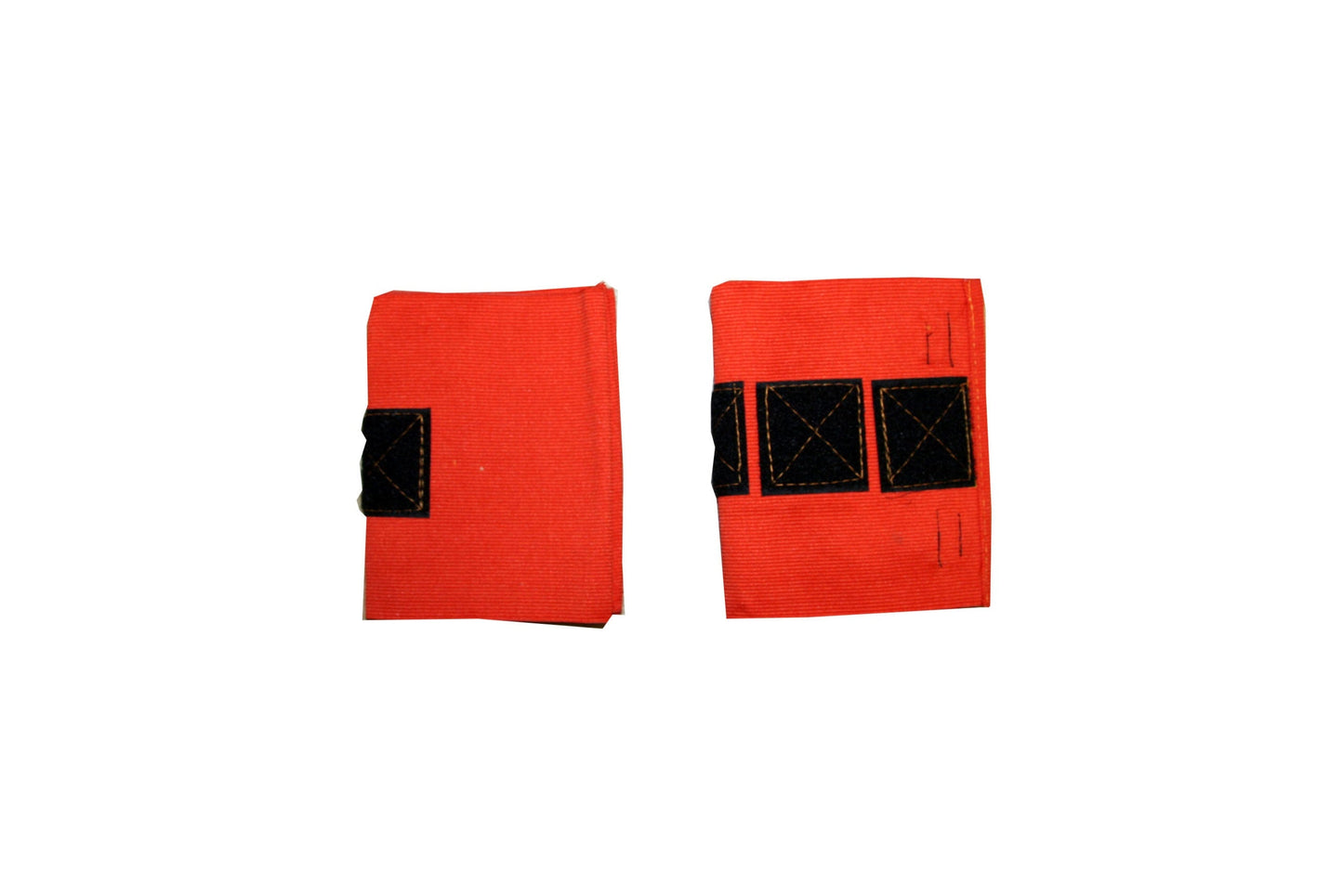 Strap Velcro Orange Elastic Zap Straps 2 Pack