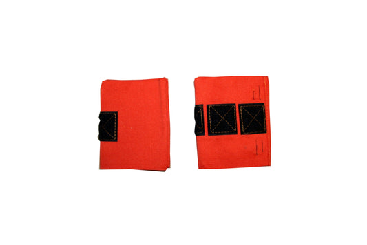 Strap Velcro Orange Elastic Zap Straps 2 Pack