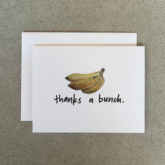Thanks a Bunch | Punny Dad-Joke Greeting Card
