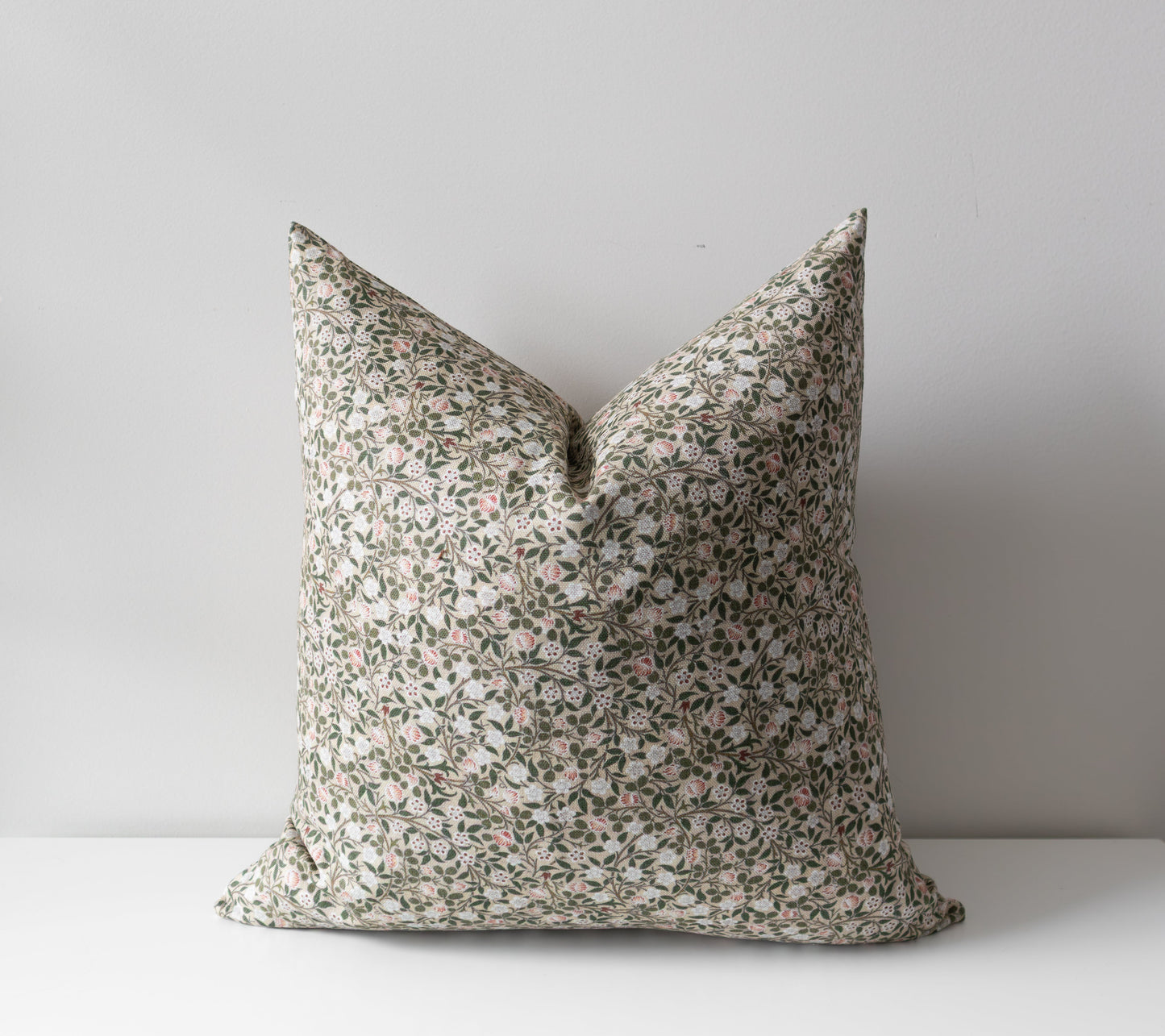 Lily | Neutral Floral Pillow Cover