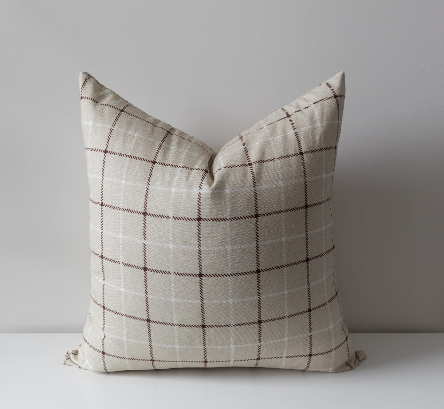 Niall | Neutral Interlock Geo Pillow Cover