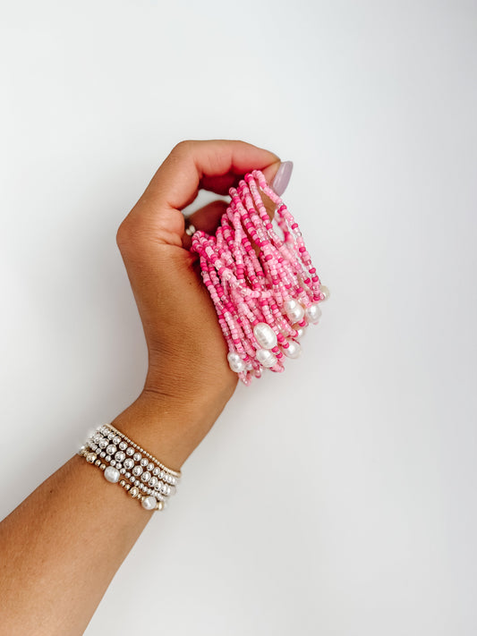 RUN FOR THE CURE PINK BRACELET