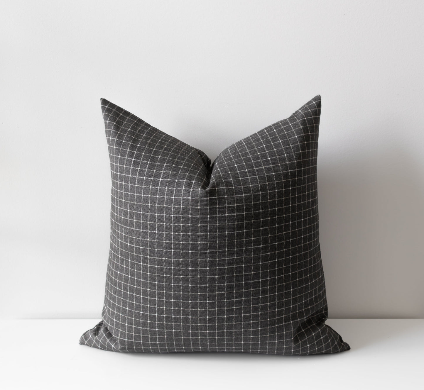 Theron | Grey Gridlock Pillow Cover
