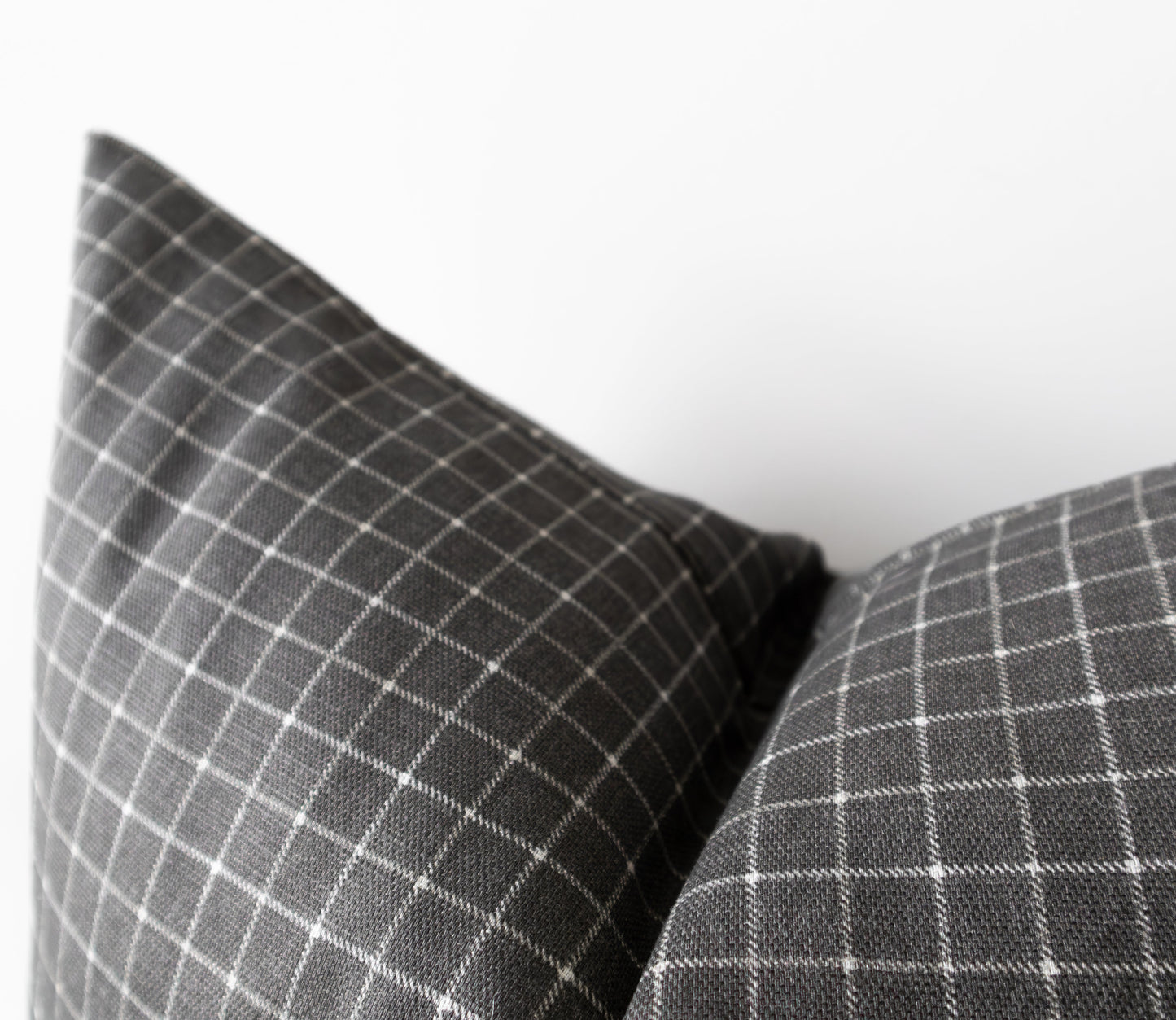 Theron | Grey Gridlock Pillow Cover