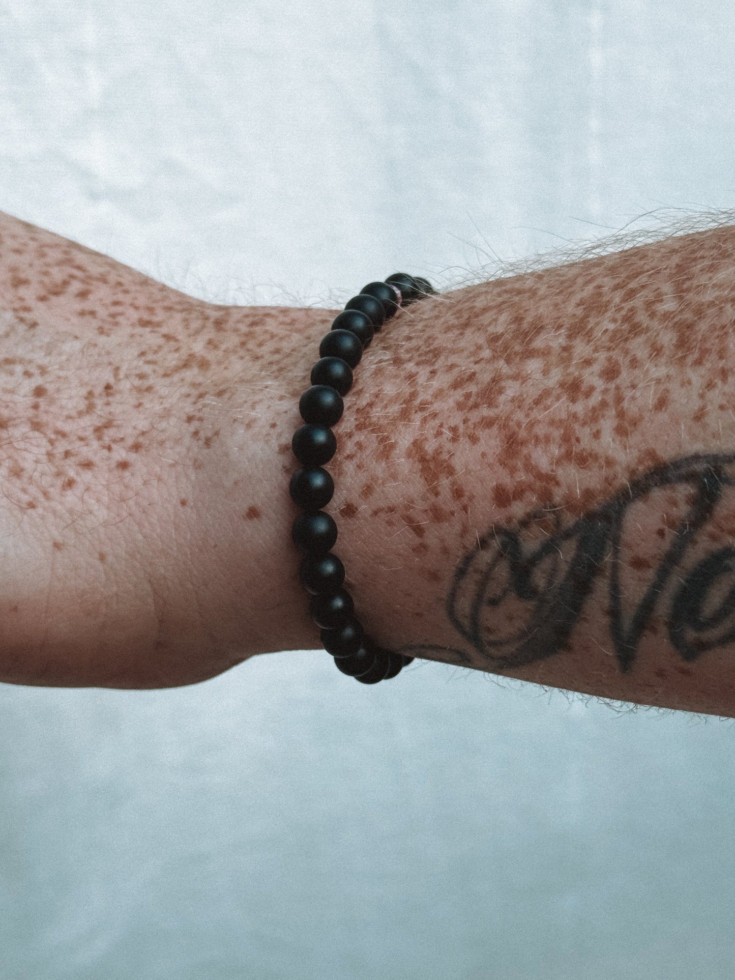 RUN FOR THE CURE BLACK ONYX BRACELET