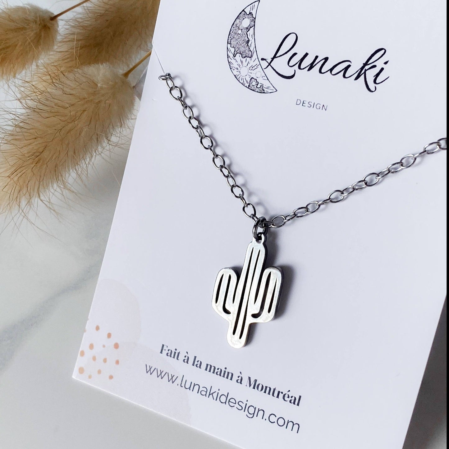 CACTUS | Collier en acier inoxydable