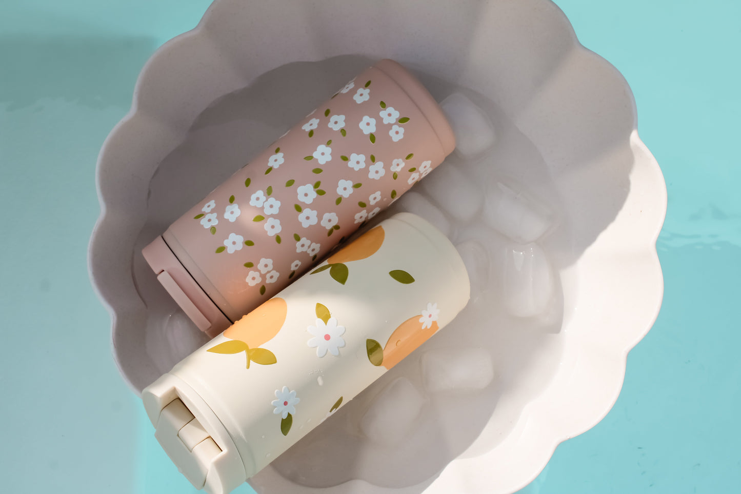 Gobelet isotherme 16oz - crème citrons