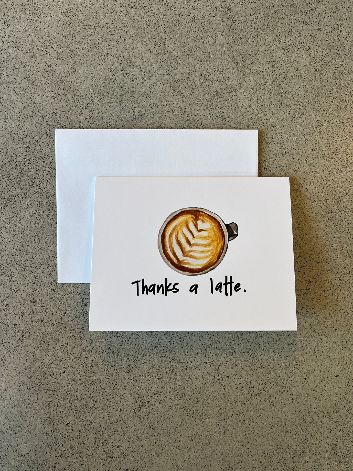 Thanks a latte | Punny Dad Joke Greeting Card