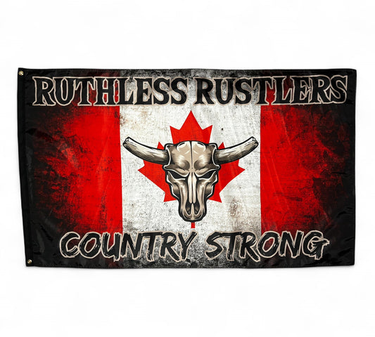 Ruthless Rustlers Country Strong Flag