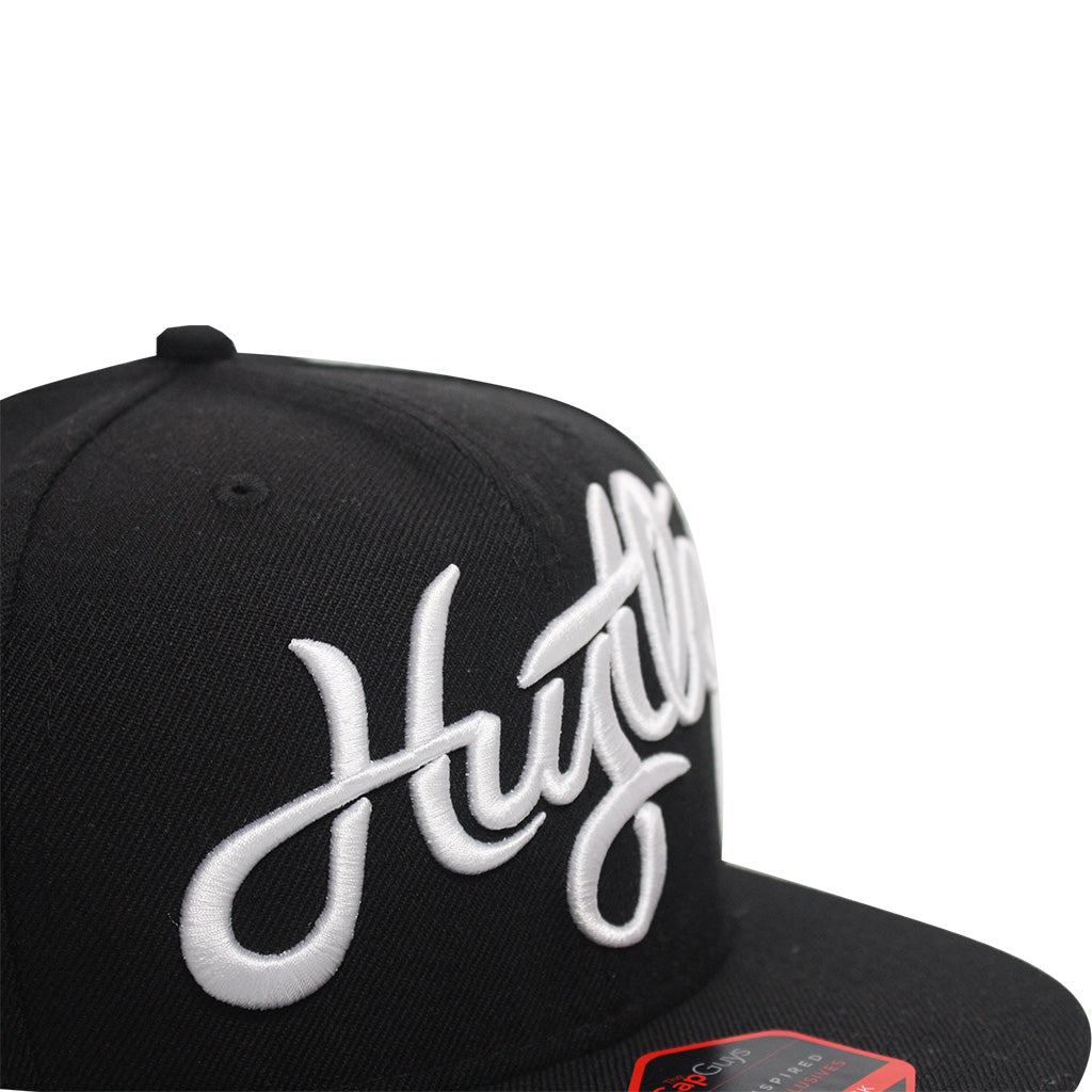 Hustle - T.O. - The Cap Guys TCG / Inspired Exclusives White and Black Snapback Cap