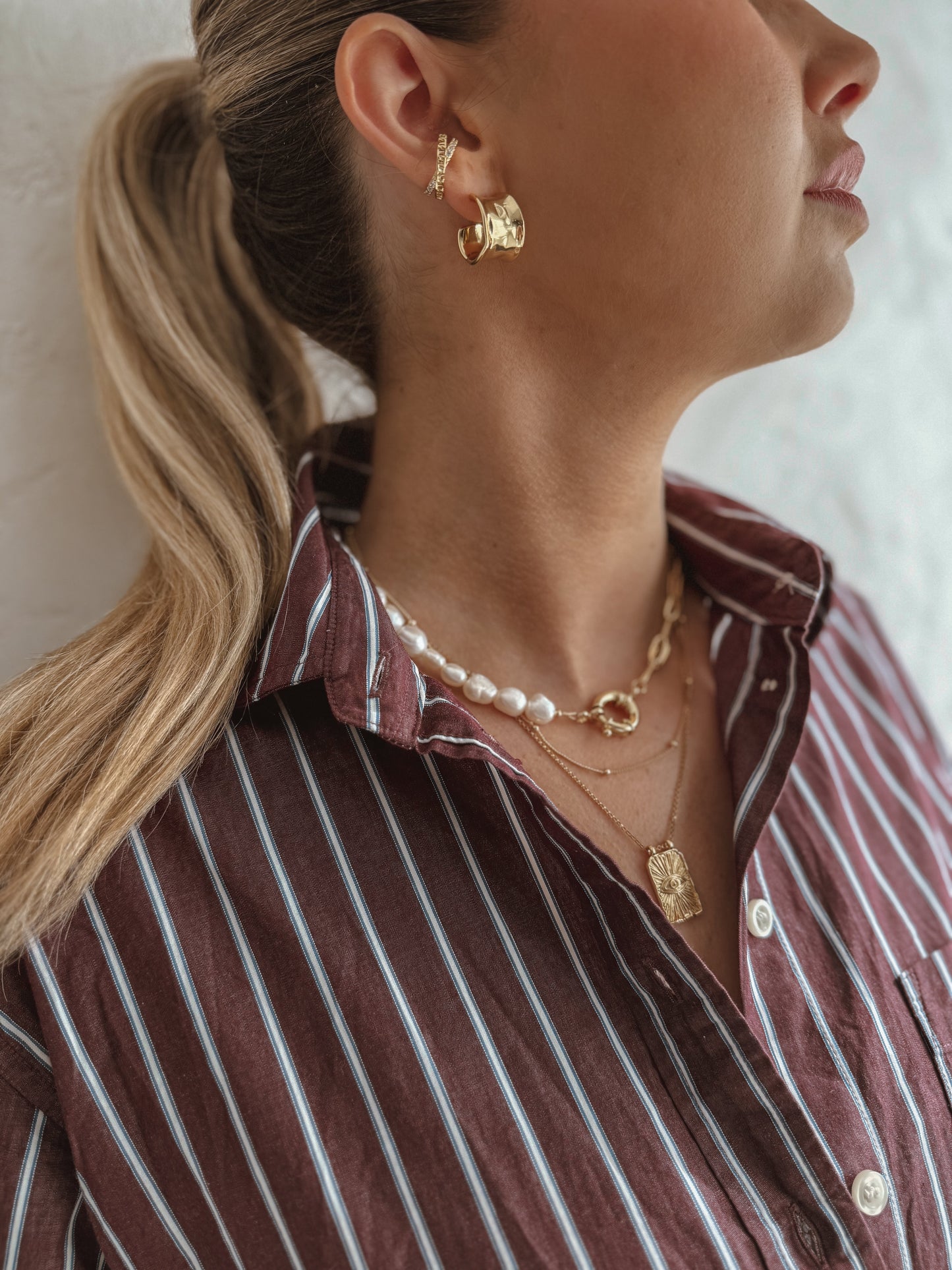 The Amelia Hoop Earrings ( Gold & Silver )