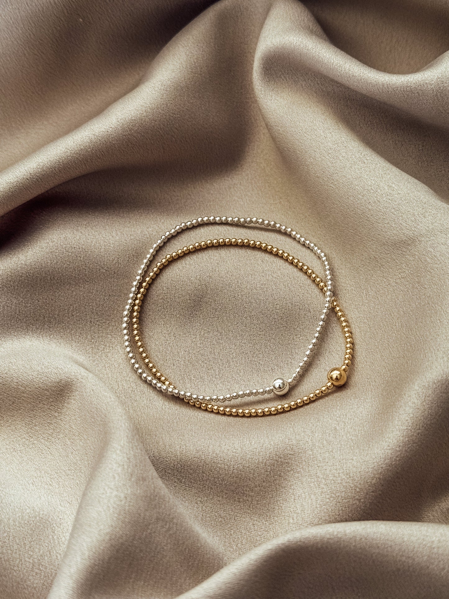 Gold Filled Dainty Stretch Bracelet