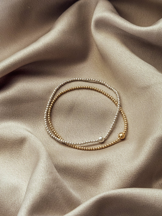 Gold Filled Dainty Stretch Bracelet