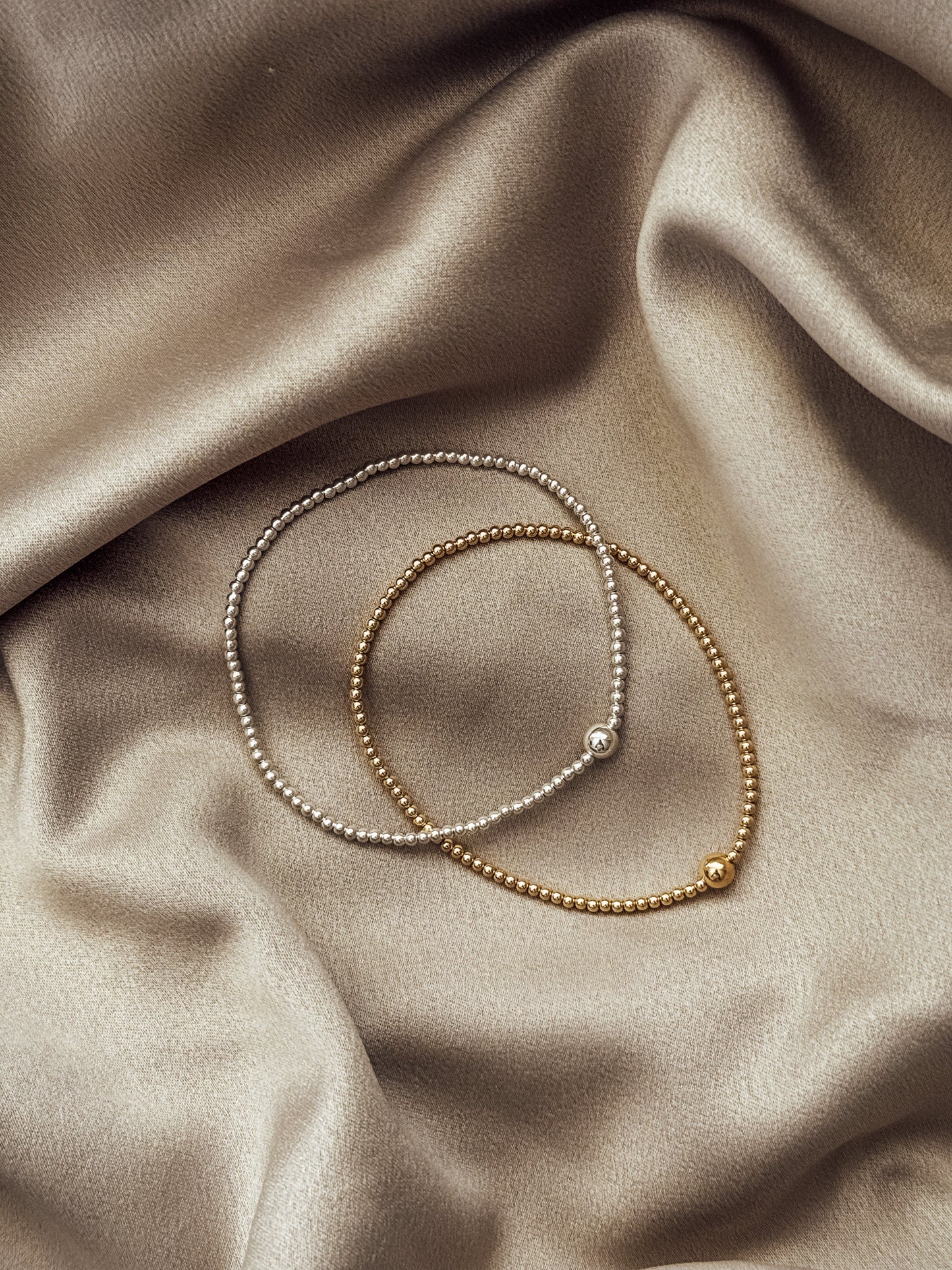 Gold Filled Dainty Stretch Bracelet
