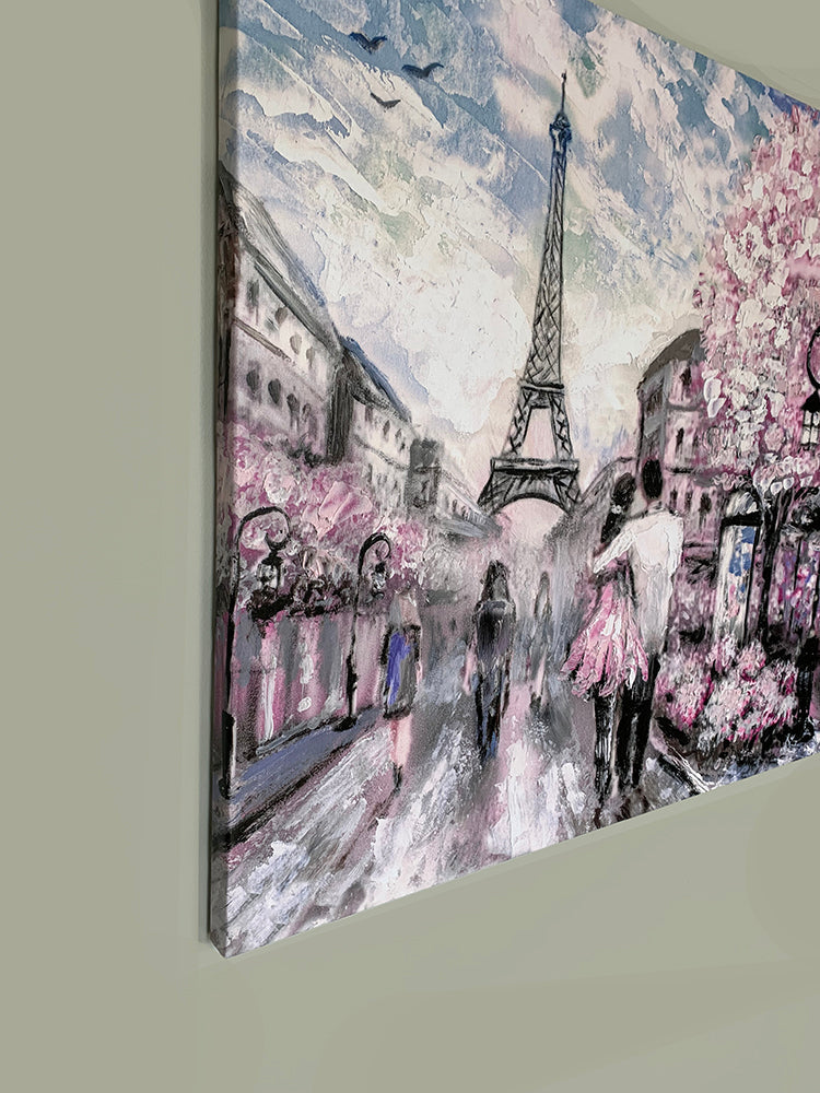 Pretty Pink Paris- Canvas Wall Decor-Wal Art