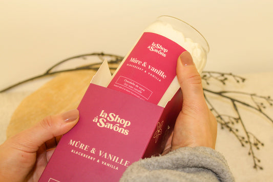 Chandelle de soya 16 oz - Mûre & Vanille