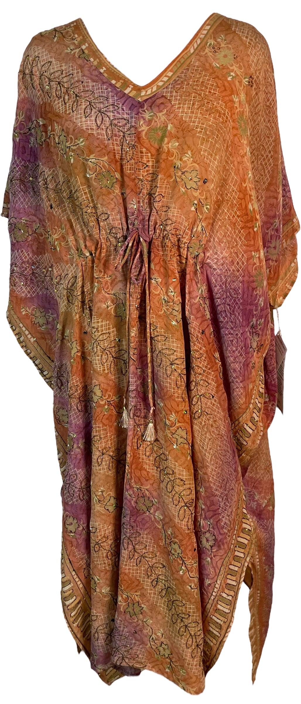 PRC6401 Avatar Pure Silk Maxi Kaftan