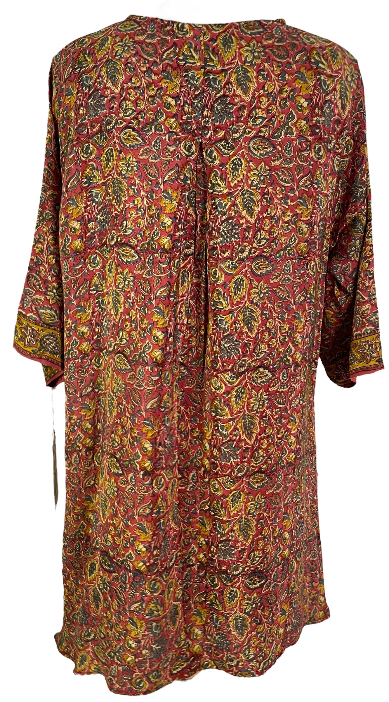 PRC6049 Avatar Pure Silk Self Pocket Tunic Dress
