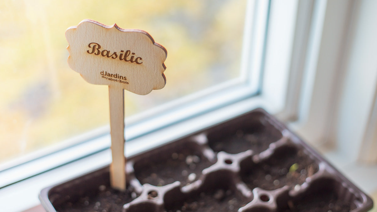 Identificateurs pour plants de légumes ou fines herbes