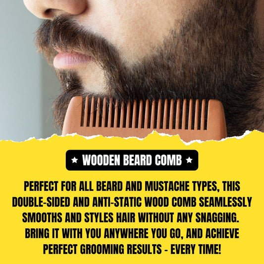 SoulSplitter Dual-Sided Beard Comb – Premium Grooming Comb for Detangling & Styling