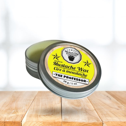 The Professor Mustache Wax (28g) – Crisp Cedarwood, Smooth Vanilla & Sweet Cigar | Strong Hold Grooming Wax | Dr. Chris Schneider Collaboration