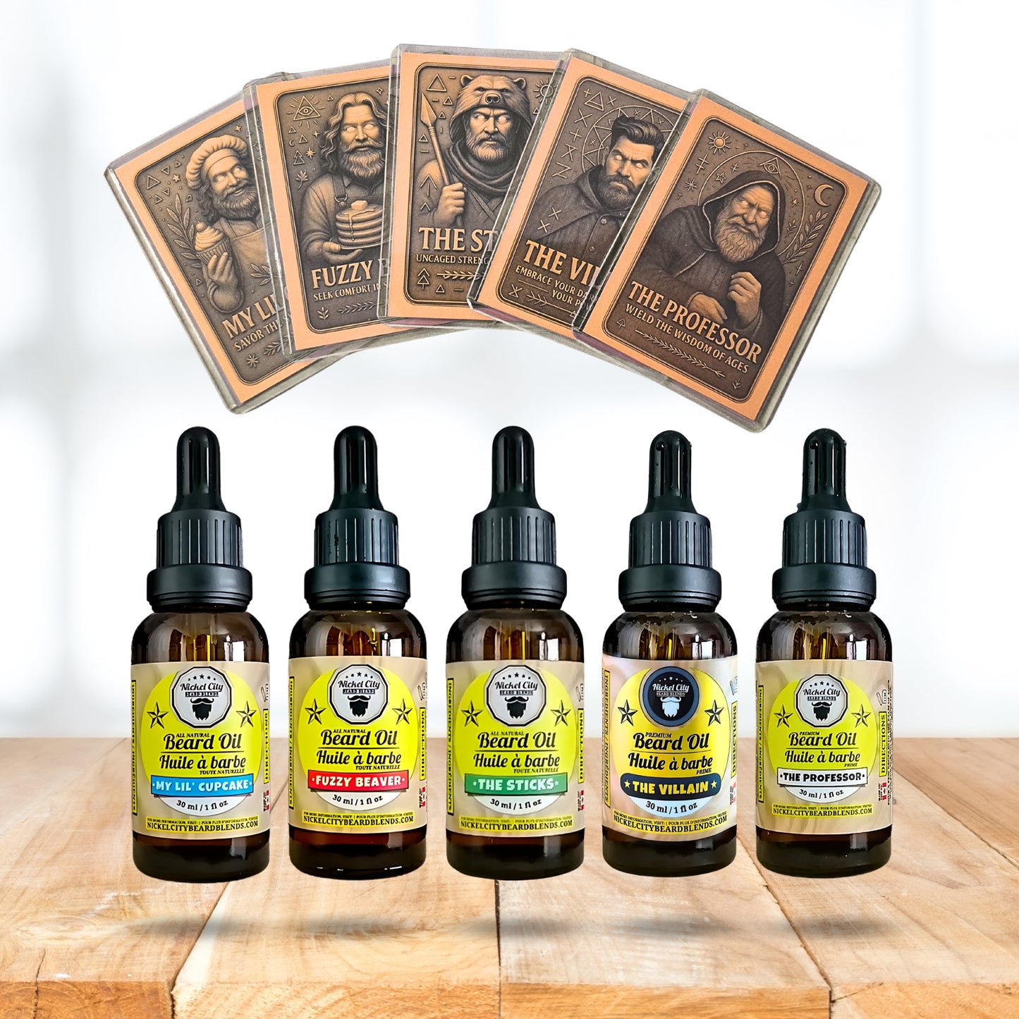 SoulSeries Collector’s Bundle | 5 Beard Oils + 5 Gold Foil Collector Cards (Limited Edition Set)
