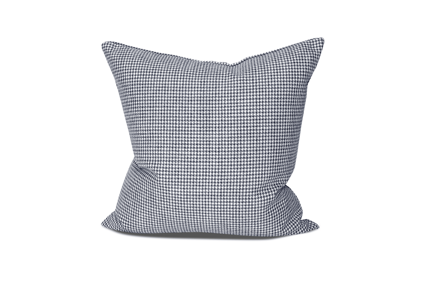 Indigo Houndstooth Cushion Cover