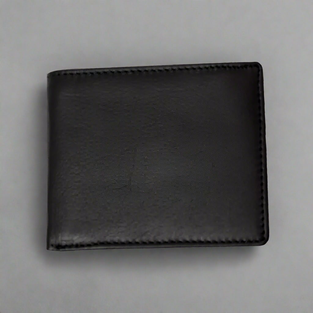 JBG International Men's Card Flip Up Bifold Leather RFID Wallet