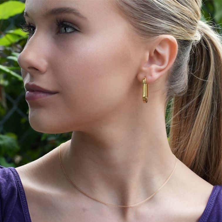 JOSEPHA Mini Textured Dainty Gold Chain