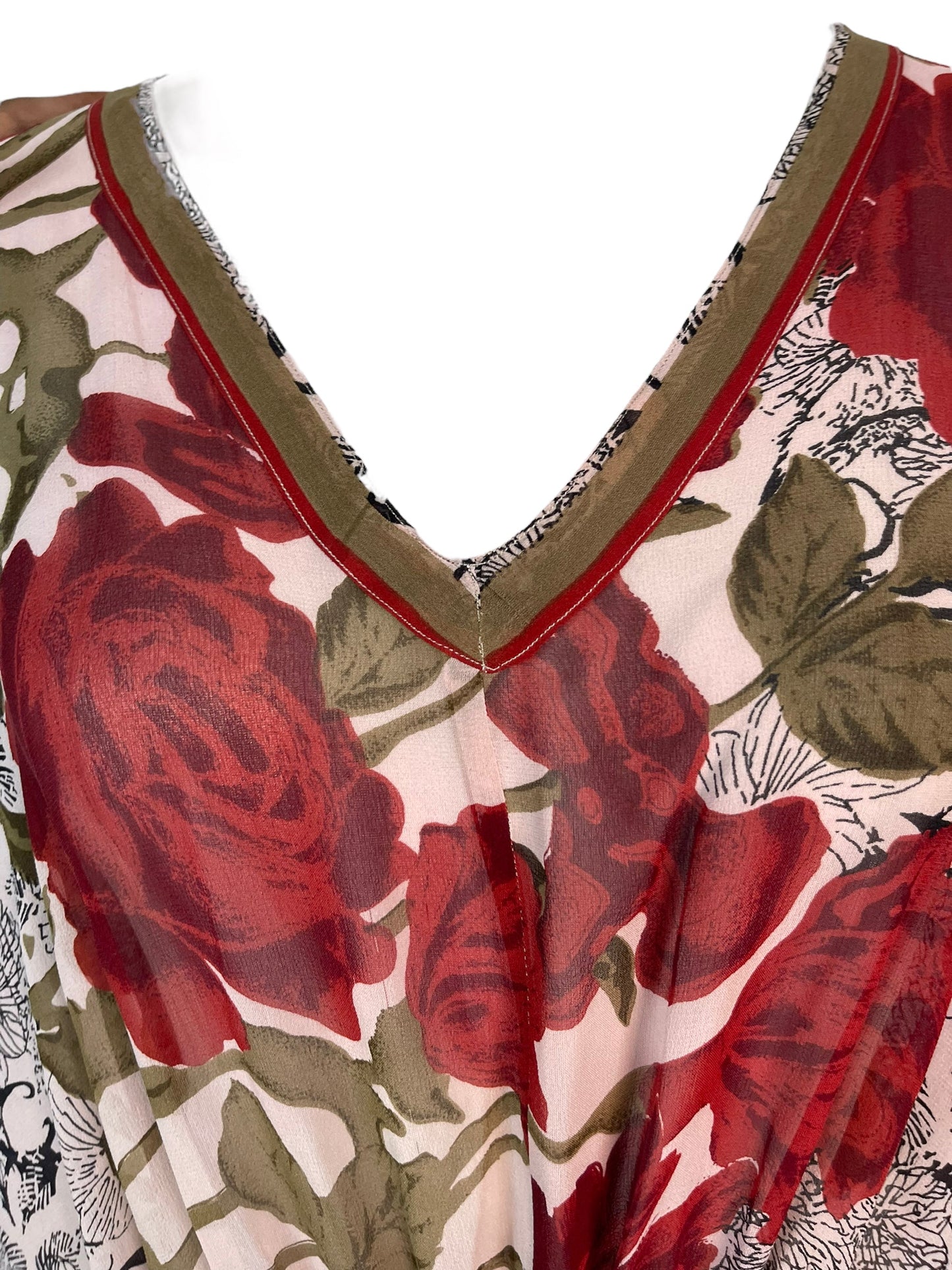 PRG6367 Sheer Avatar Pure Silk Maxi Kaftan