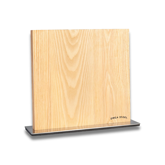 Ginza Steel Magnetic Wood Knife Block | Stylish & Functional