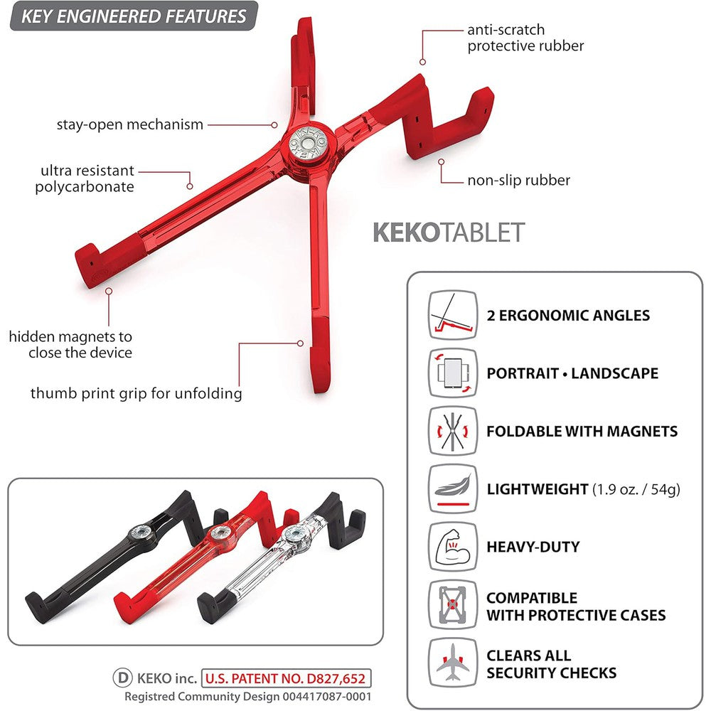 KEKO Support à Tablette Universel - Crystal