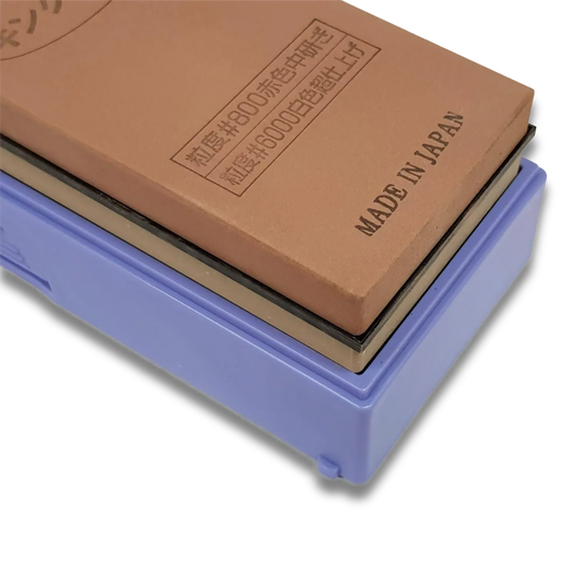 KING PB-04 Dual-Sided Whetstone – Medium and Fine Grit #800/#6000 – Made in Japan