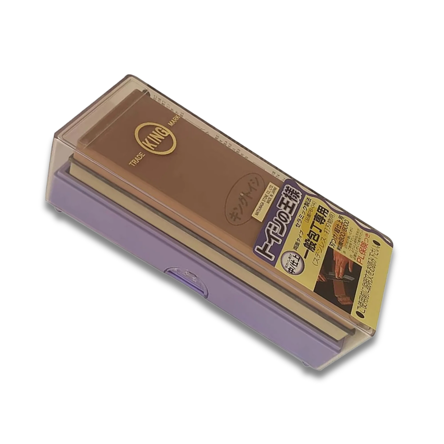 KING PB-04 Dual-Sided Whetstone – Medium and Fine Grit #800/#6000 – Made in Japan