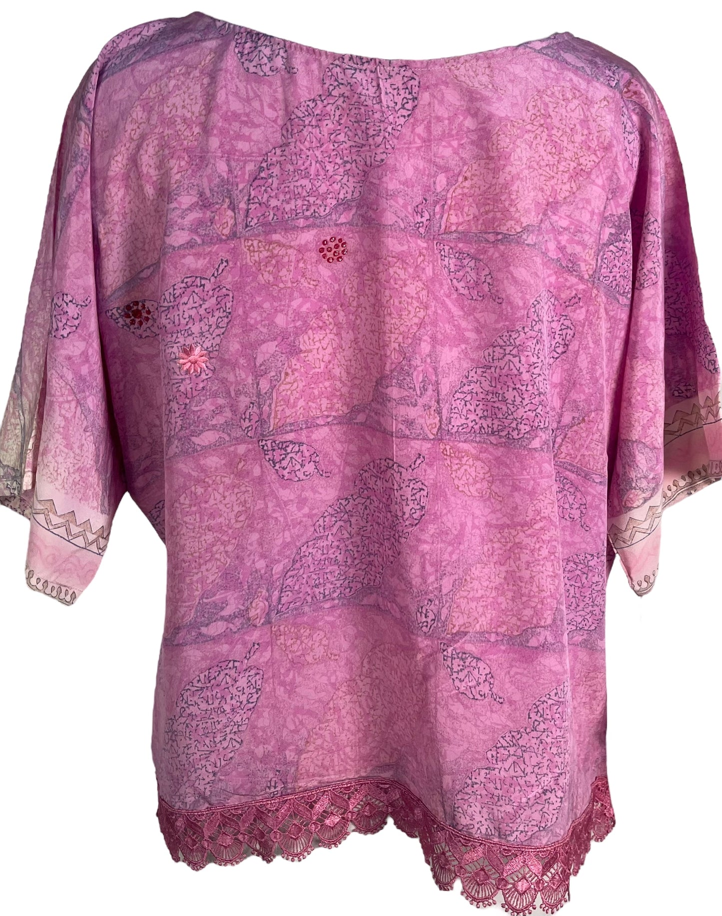 PRC6685 Avatar Pure Silk Side Slit Top