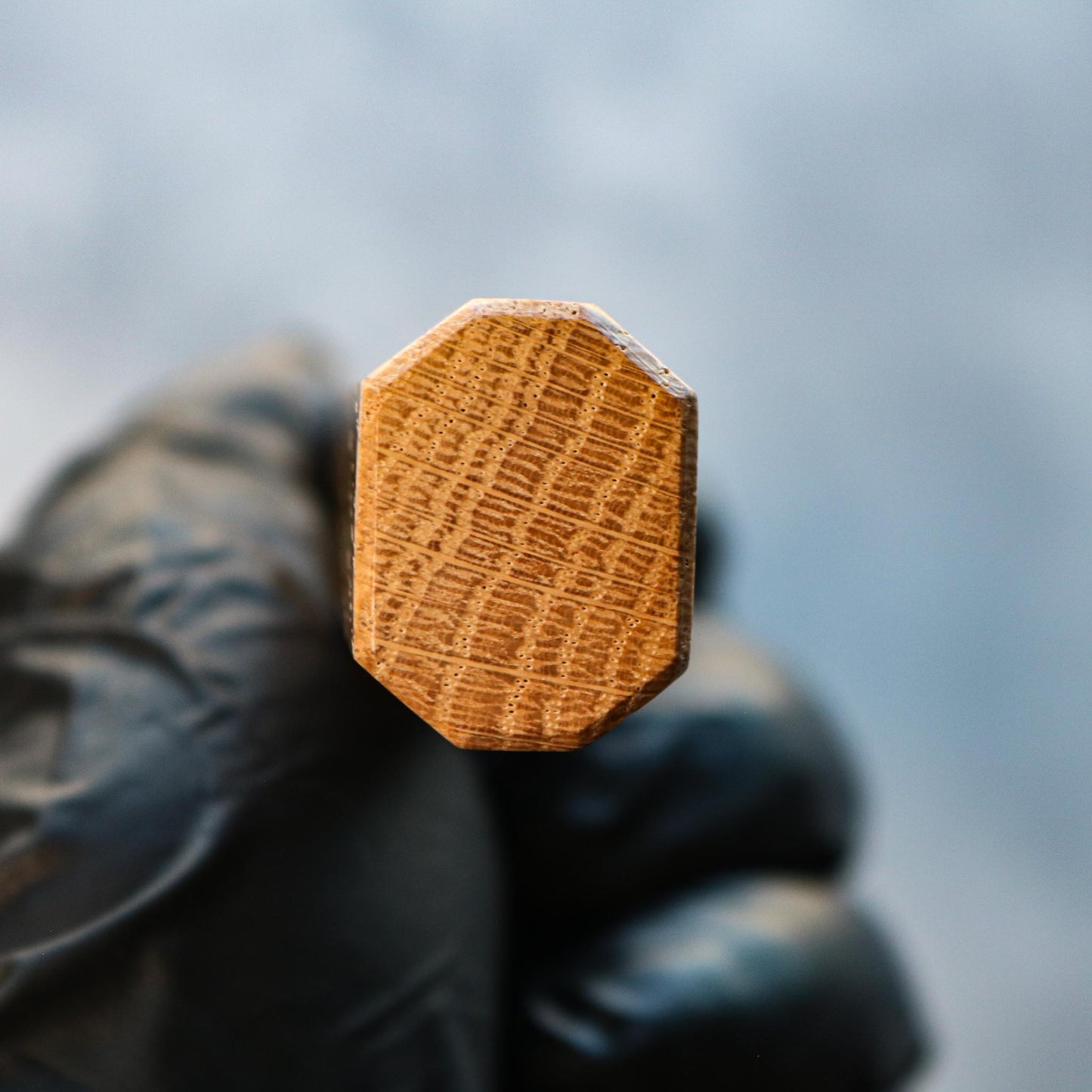 Kenshiro Hatono Ginsan Damascus Gyuto 210 mm Oak