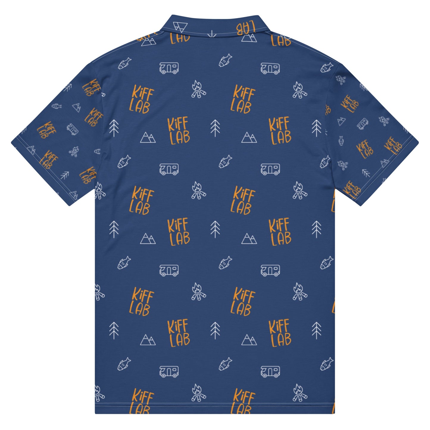 KiffLab Slim Fit Funky Golf Polo