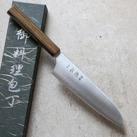 Hatsukokoro Hayabusa AO Migaki Santoku 180 mm