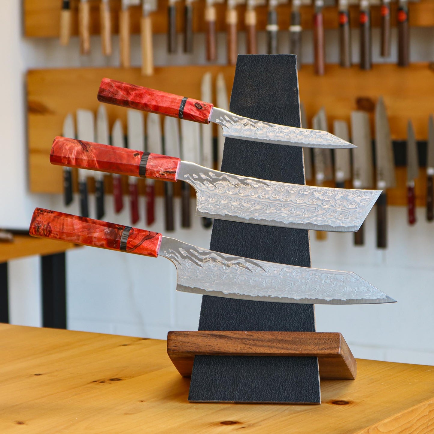 Ryusen Hamono Gurenhiryu 3 Piece Kit + FREE stand