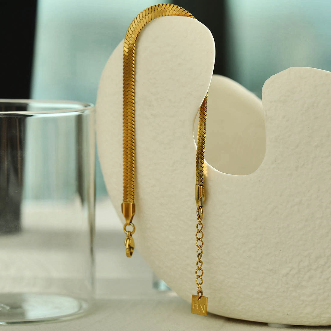 LAILA Snake Skin Textured Bracelet